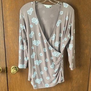 Boden blouse w/ rouching detail.